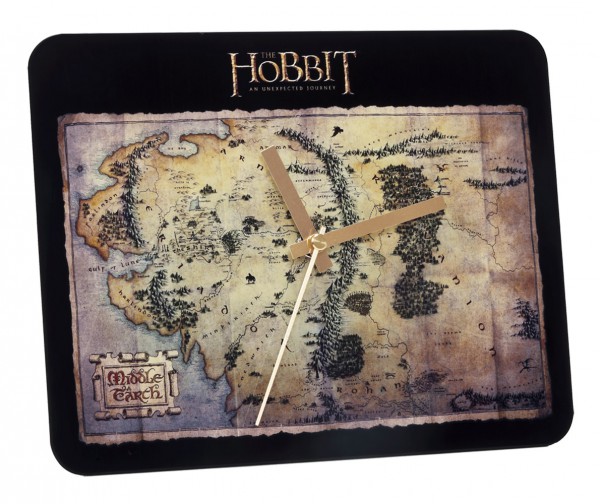 Der Hobbit Glas Wanduhr The Treasure Map