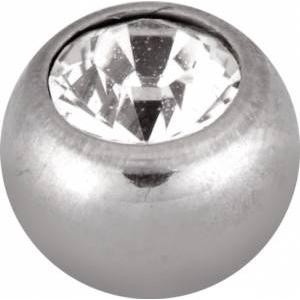 Titan Highline® Basic Jewelled Clip In Ball 4mm Crystal