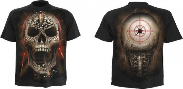 Head Shot T-Shirt schwarz